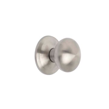 Bowler round knob for entry doors